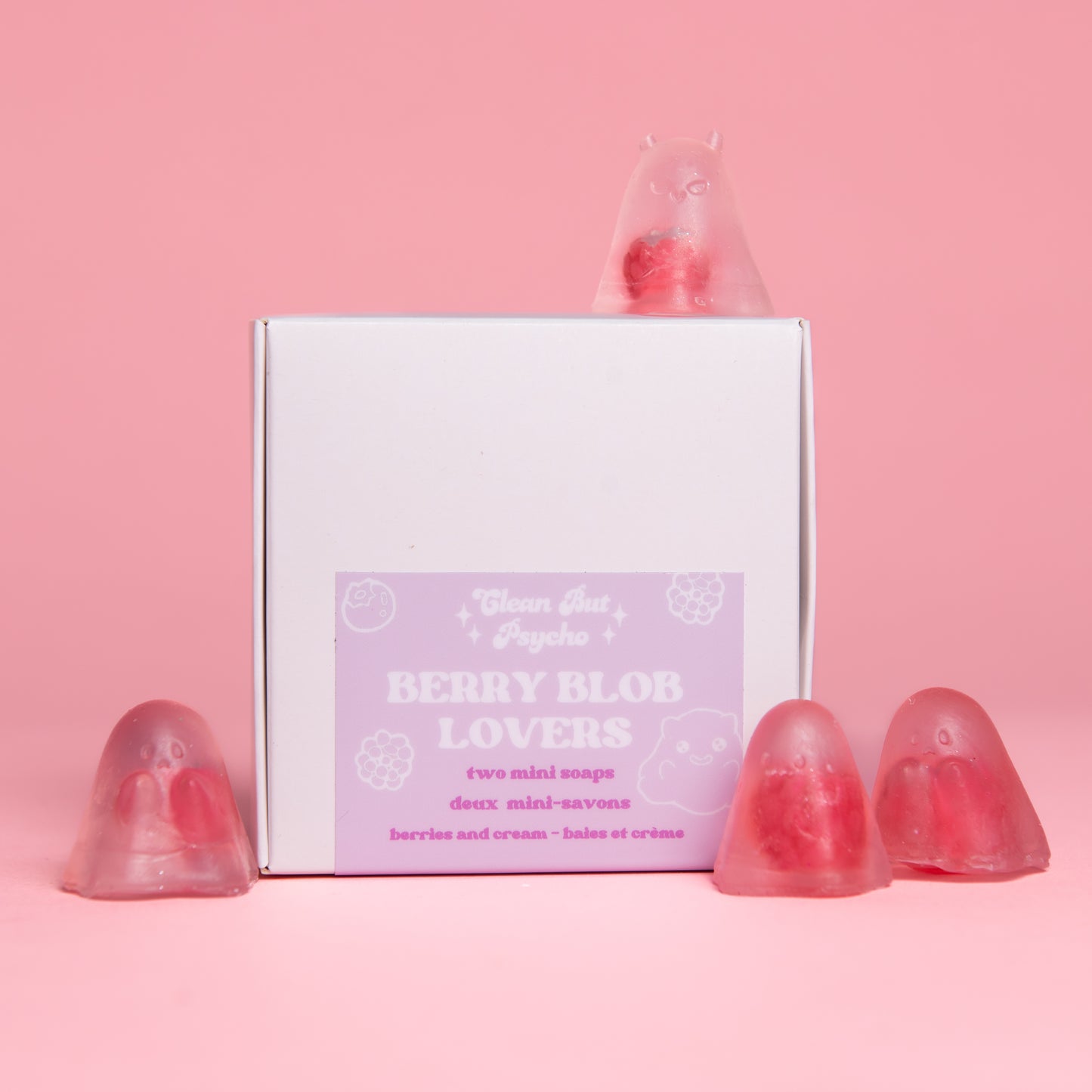 Two Mini Soaps - Berry Blob Lovers🫐